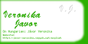 veronika javor business card
